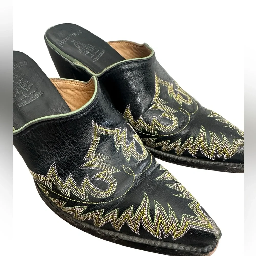 Old Gringo Leather Mules, 6.5 - Picture 6 of 6